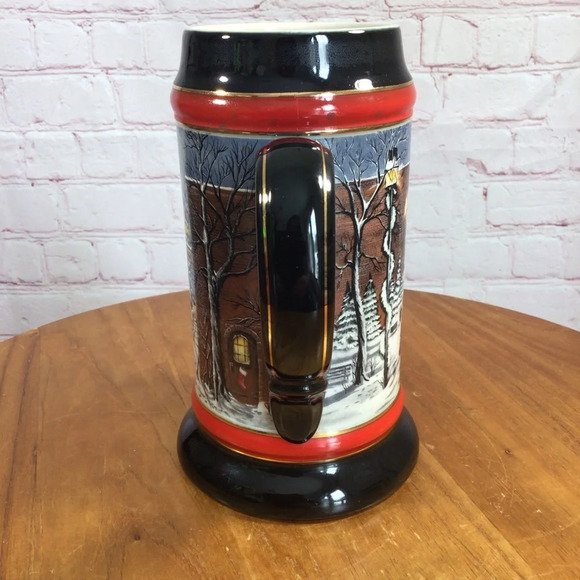 Vintage Budweiser 1992 Collector’s Series “A Perfect Christmas” Ceramic Stein - Picture 3 of 8